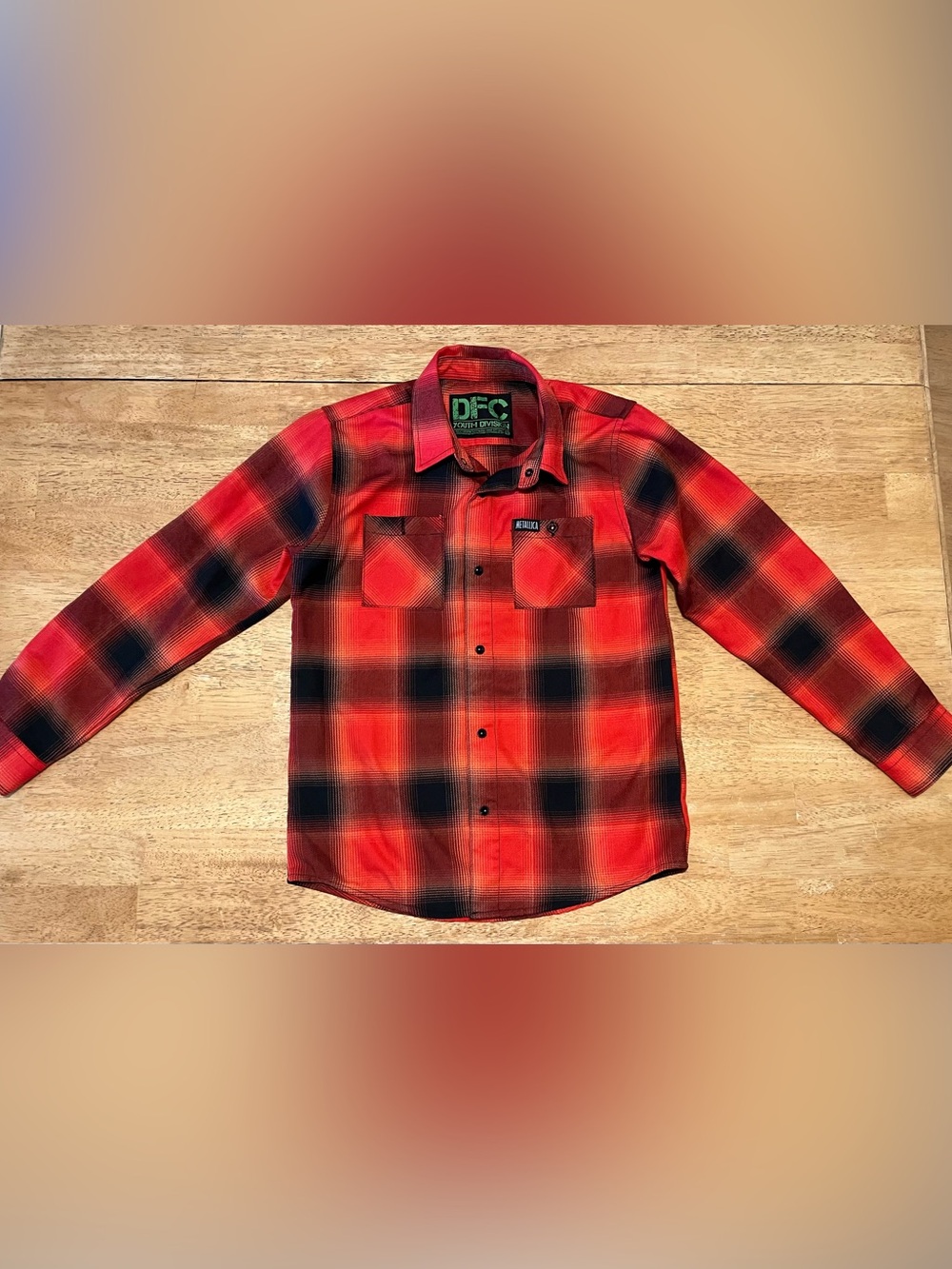 Dixxon Flannel Co Metallica Load Youth Size Medium Flannel Limited Edition DFC